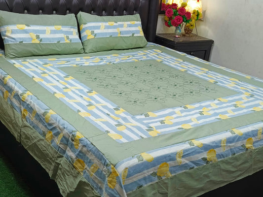 Patch Work Bedsheet - Pur Cotton