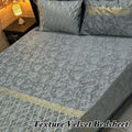 3PC Texture Velvet Bedsheet - Winter Bedsheet