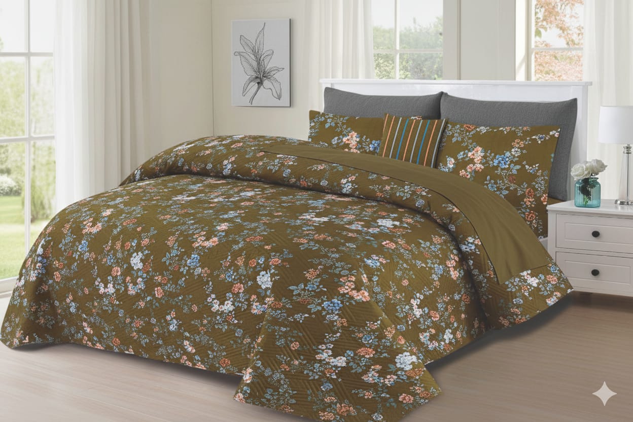 Luxury 7 Piece Bed spread Set