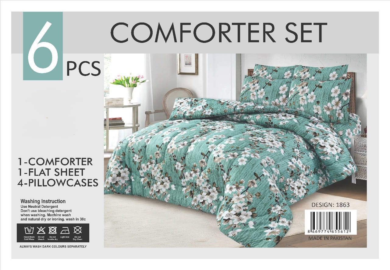 6 Piece Winter Comforter Set - Vicky Razayi Set